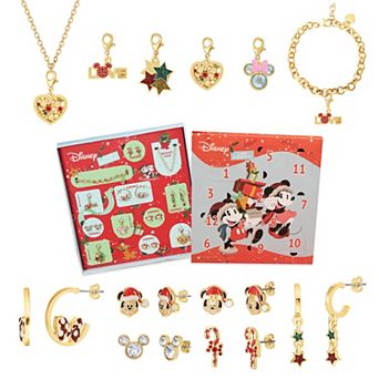 Disney Mickey and Minnie Mouse Jewelry 12 pc Gift Set: Necklace, Bracelet & Charms Mix & Match