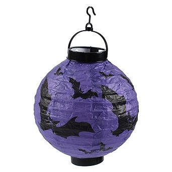 MyKids-USA® Halloween 4 pc Set Handheld Halloween Pumpkin Paper Lantern Hanging Light-Up Pendant