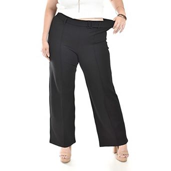 Roman Fashion dress pants with belt in Plus Sizes