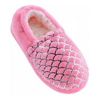 HOMEHOT Girls Slippers Memory Foam House Shoes for Bedroom