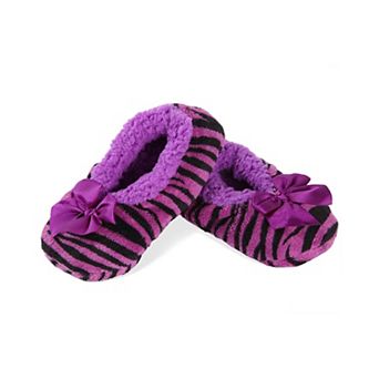 Kids' Party Animal Zebra Stripe Slippers
