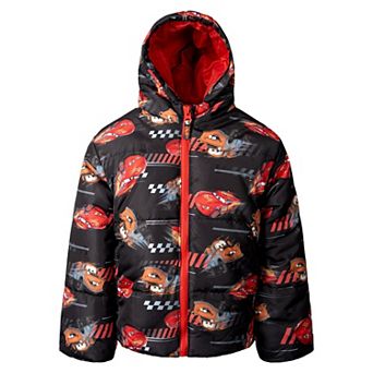 Disney's Cars Hooded Zip-Up Puffer Coat