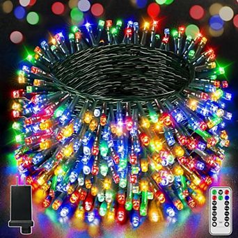 Fieldview 1000 LED Christmas String Lights 328 FT Waterproof Outdoor with Remote Timer 8 Modes