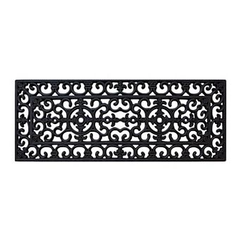 A1 Home Collections 8 lb Heavy Duty Non-Slip Rubber Mud Scraper & Drainage Doormat