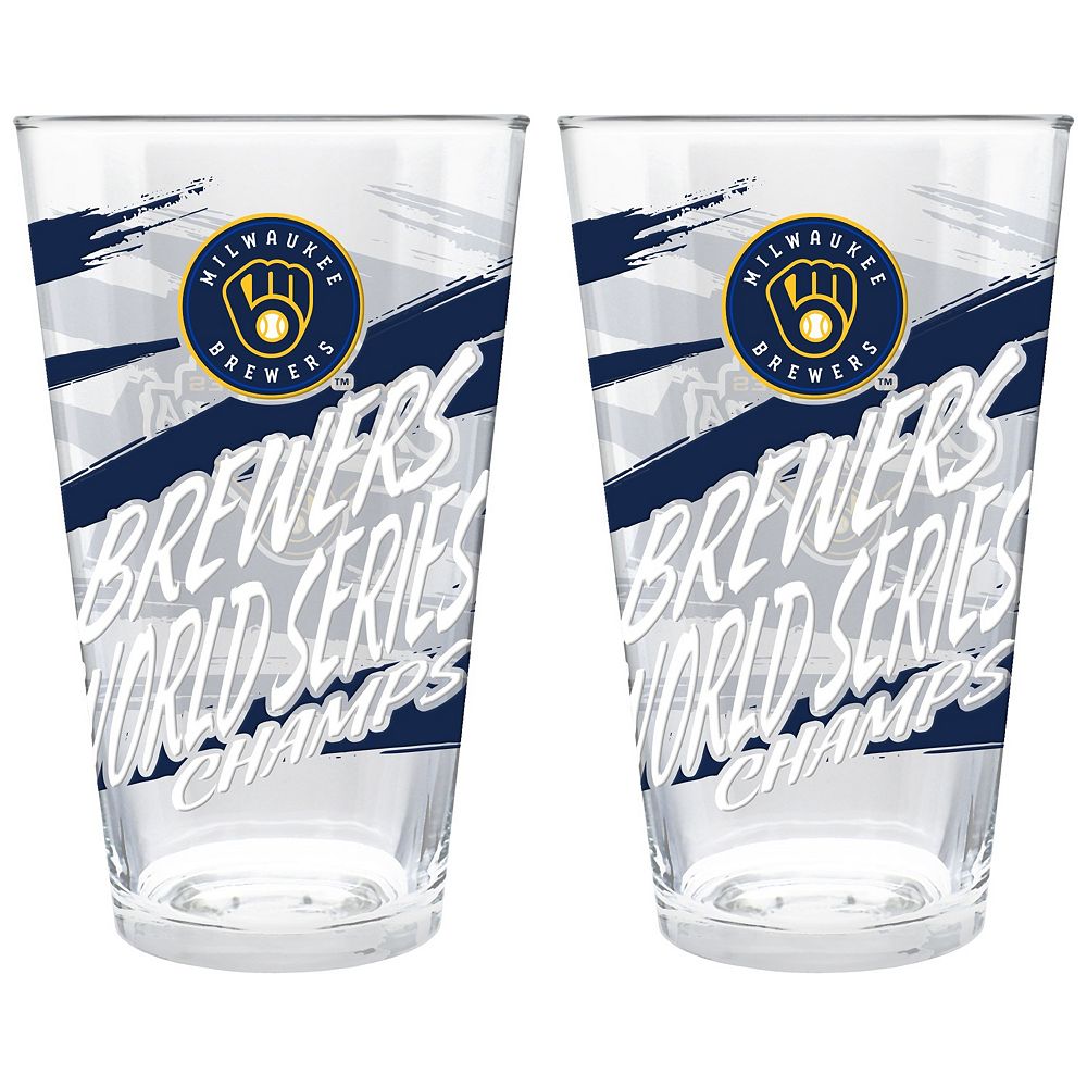 Milwaukee Brewers 2026 World Series Champ 2-Piece Pint Glass Set