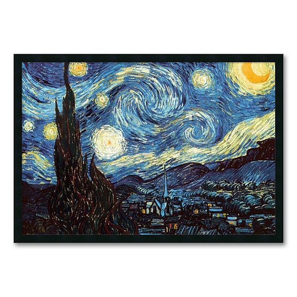 Starry Night Framed Art Print By Vincent Van Gogh