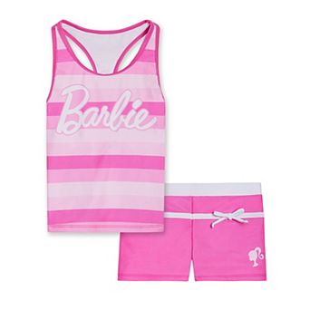 Barbie 2 pc Swimwear Tankini and Shorts Set