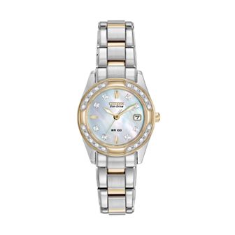 Citizen Eco-Drive Women's Regent Two Tone Stainless Steel Watch - EW1824-57D