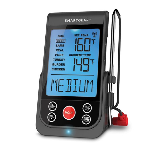 Wireless Meat Thermometer, Smart Digital Bbq Meat Thermometer For