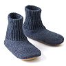 MUK LUKS Men's Nordic Knit Bootie Slipper Socks 