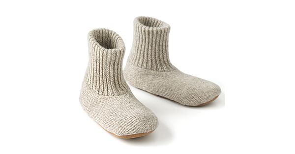 muk luks men's nordic knit bootie slipper socks