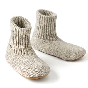 MUK LUKS Men's Nordic Knit Bootie Slipper Socks