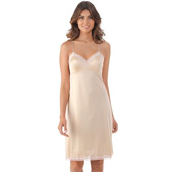 Vanity Fair Lingerie® Rosette Lace-Trim Full Slip 22 in 10103 - Women's