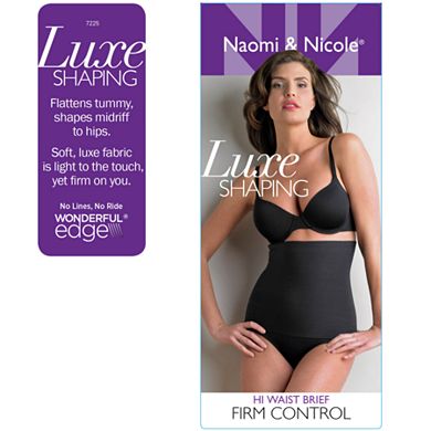 Naomi & Nicole Firm Control Shapewear Women's Luxurious Shaping® High-Waist Brief 7225