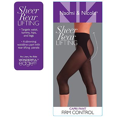 Naomi & Nicole Firm Control Shapewear Sheer Capri Pantliner 747