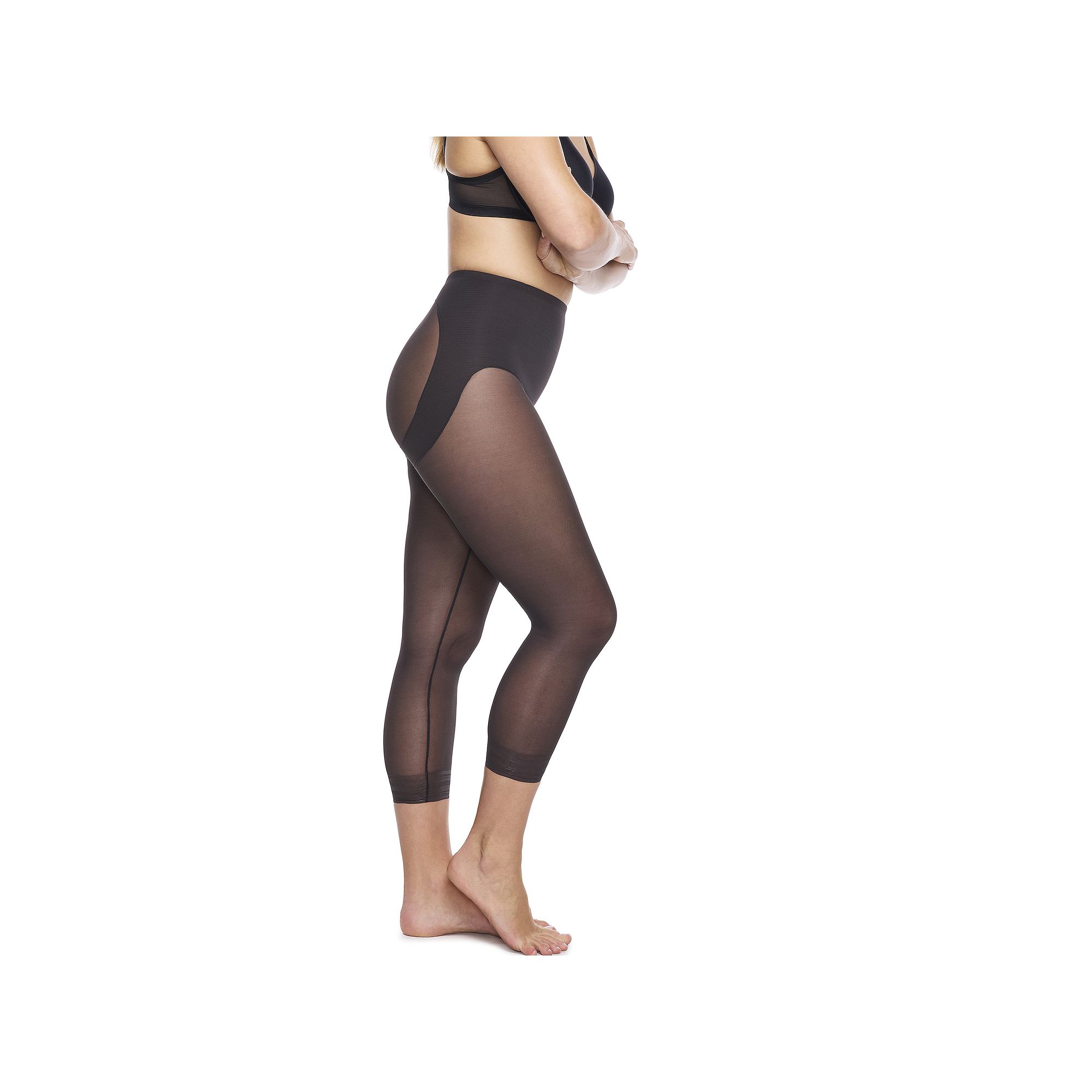 Naomi & Nicole® Firm Control Shapewear Sheer Capri Pantliner 747, Womens,