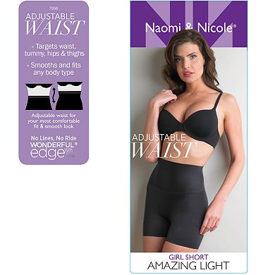 Women's Naomi & Nicole® Amazing Light® Adjustable Waist Thigh Slimmer Girlshorts 7556