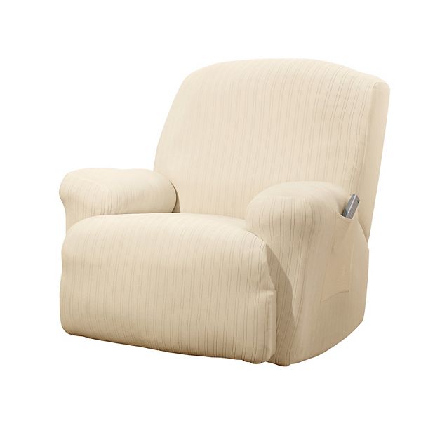 Sure Fit Stretch PinStriped Recliner Slipcover
