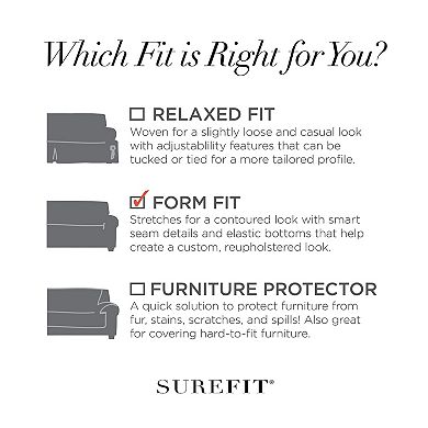 Sure Fit Stretch Pin-Striped 2-pc. Sofa Slipcover