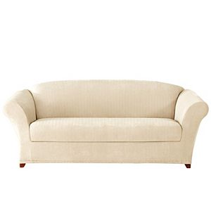 Sure Fit Stretch Suede T Cushion Chair Slipcover