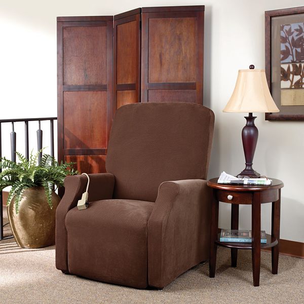 Sure Fit Stretch Pique Large Lift Recliner Slipcover 3351