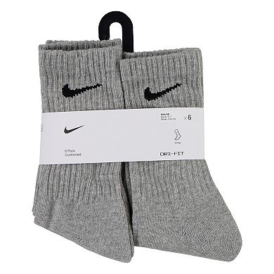 Kids Nike 6-Pack Performance Crew Socks