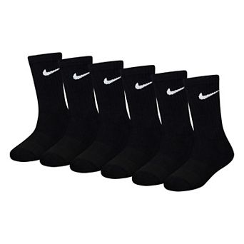 Kids Nike 6-Pack Dri-FIT Performance Crew Socks