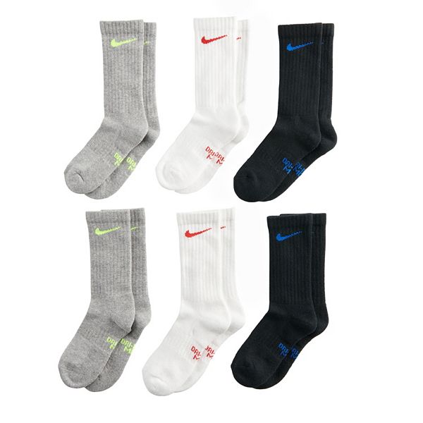 Boys Nike 6-Pack Performance Crew Socks
