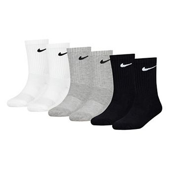 Kids Nike 6-Pack Dri-FIT Performance Crew Socks
