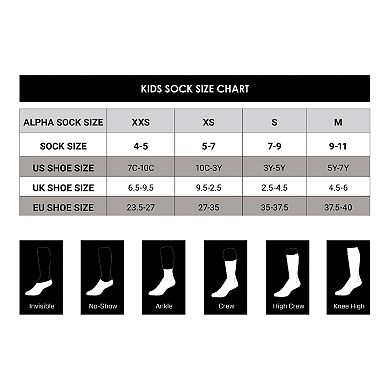 Kids Nike 6-pk. Dri-FIT Performance Quarter Socks