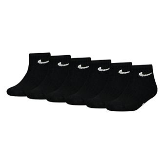 Kids Nike 6 pk Dri-FIT Performance Quarter Socks