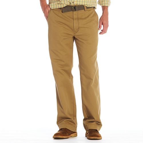 Haggar® Life Khaki Chino Relaxed Straight-Fit Flat-Front Pants - Men