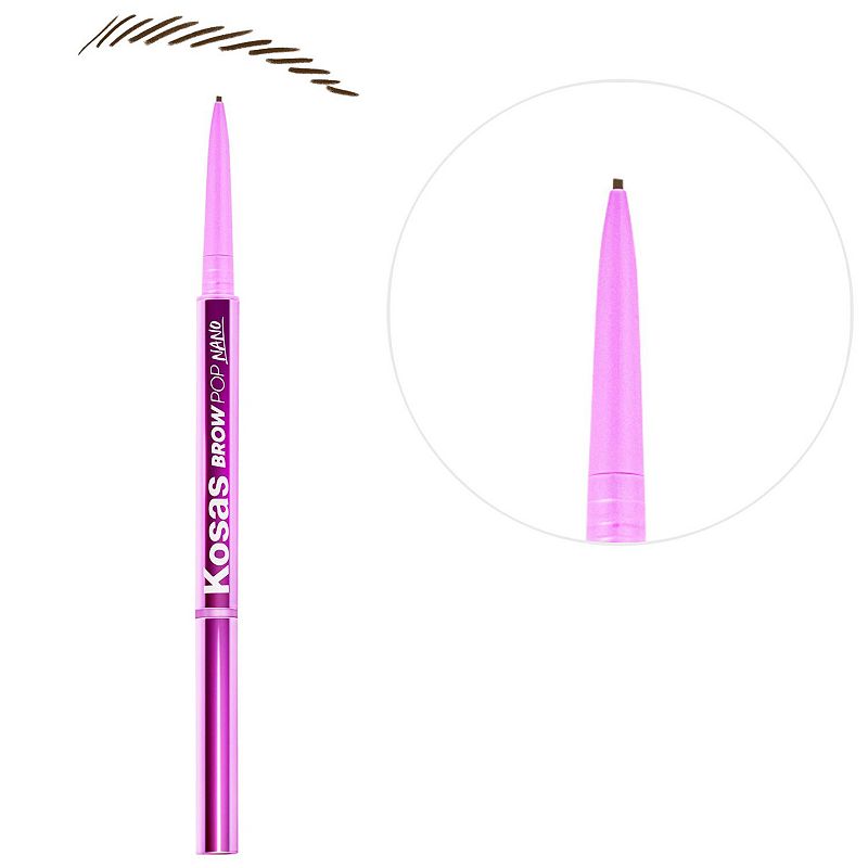 Kosas Brow Pop Nano Ultra-Fine Detailing + Feathering Eyebrow Pencil, Medium Brown
