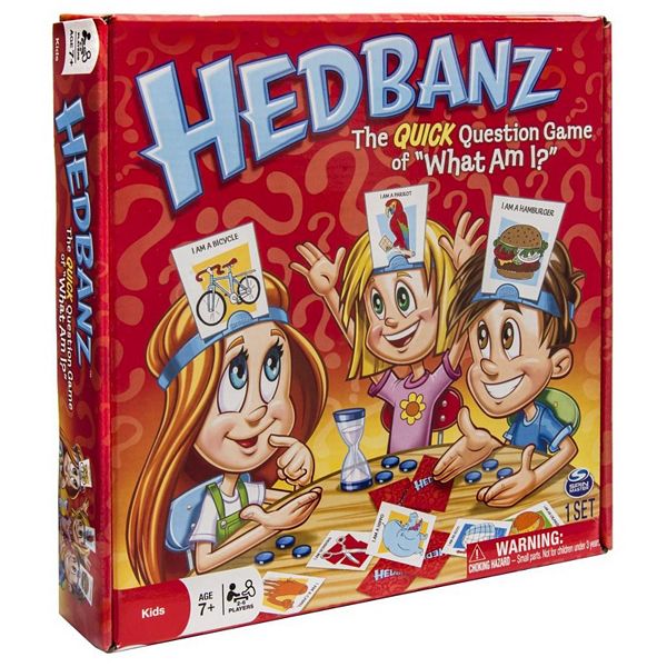 Spin Master Games Hedbanz Quick Question Game 72 Cards 6 Headbands Kids Toys for sale online 