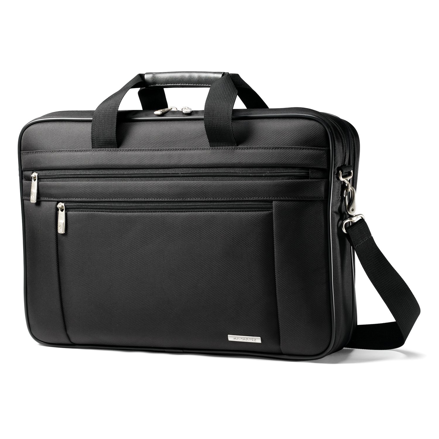 black laptop briefcase