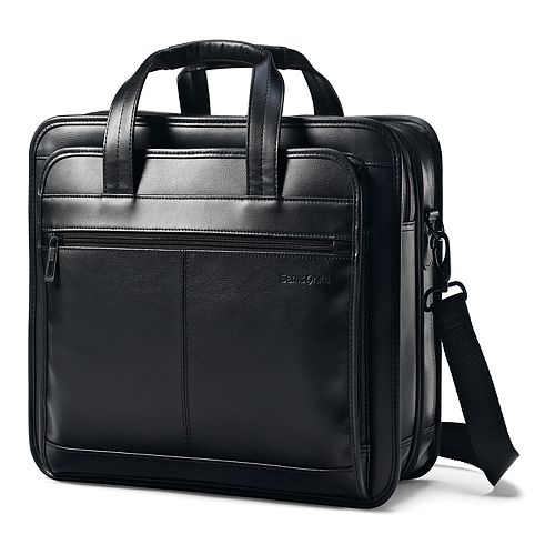 Samsonite Classic Leather File Laptop Briefcase