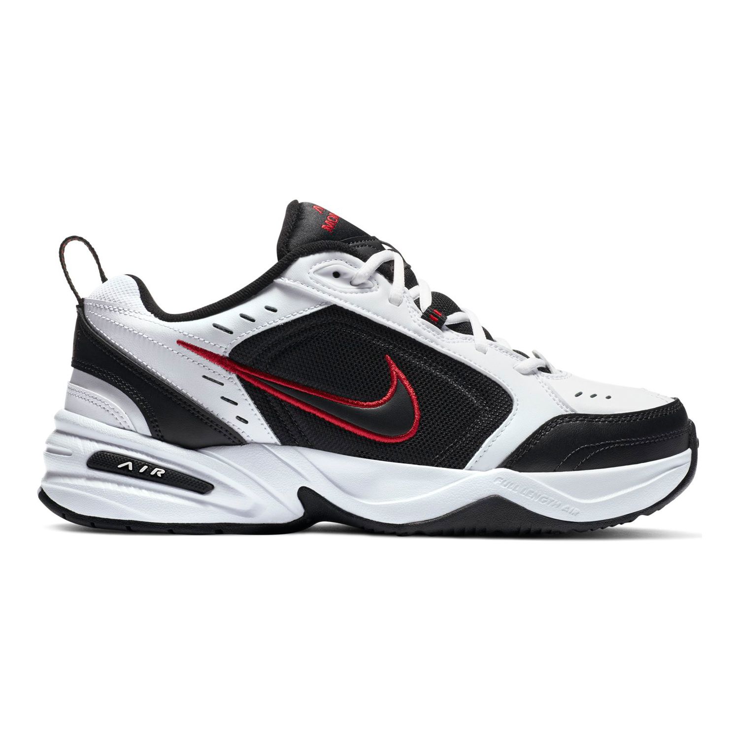 nike air monarch black and white