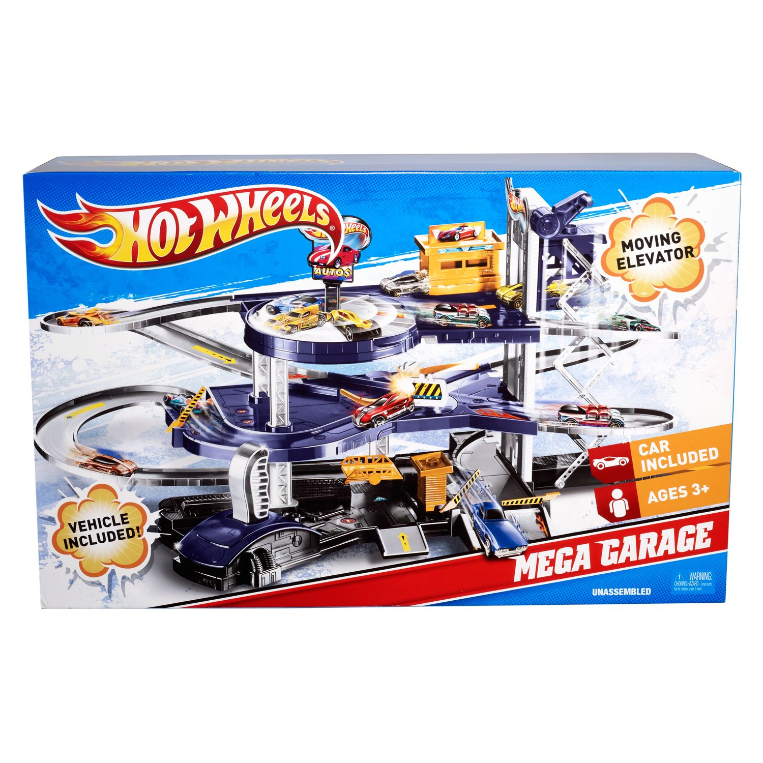 hot wheels motorised mega garage