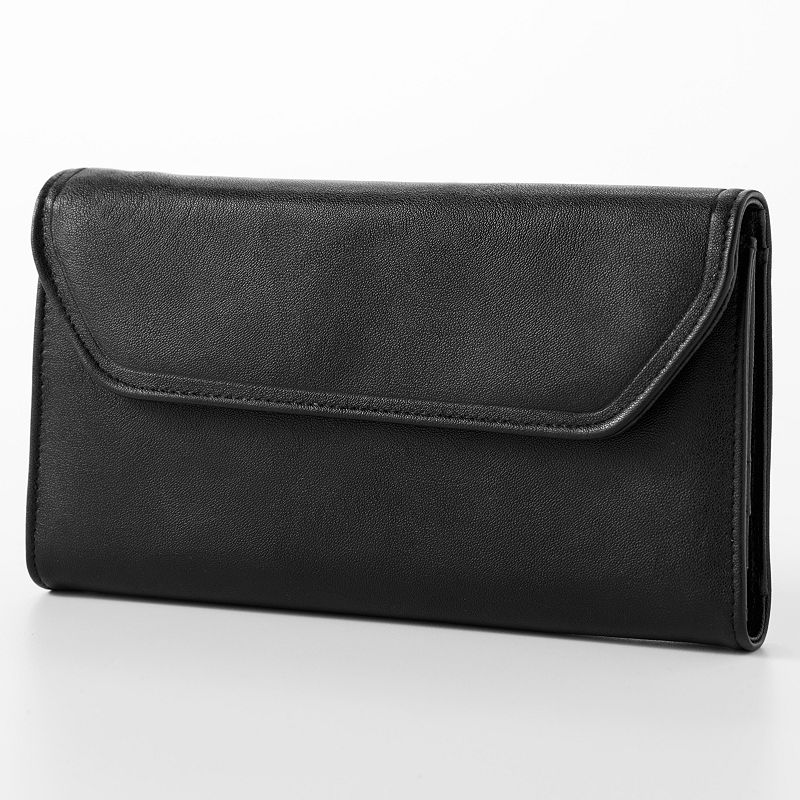 Buxton Cal-Q-Clutch Clutch Wallet, Black