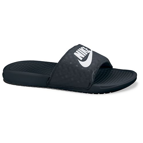 Black nike best sale flip flops womens