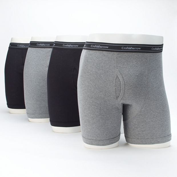  4 Pack of Knobby Boxer Briefs, Large