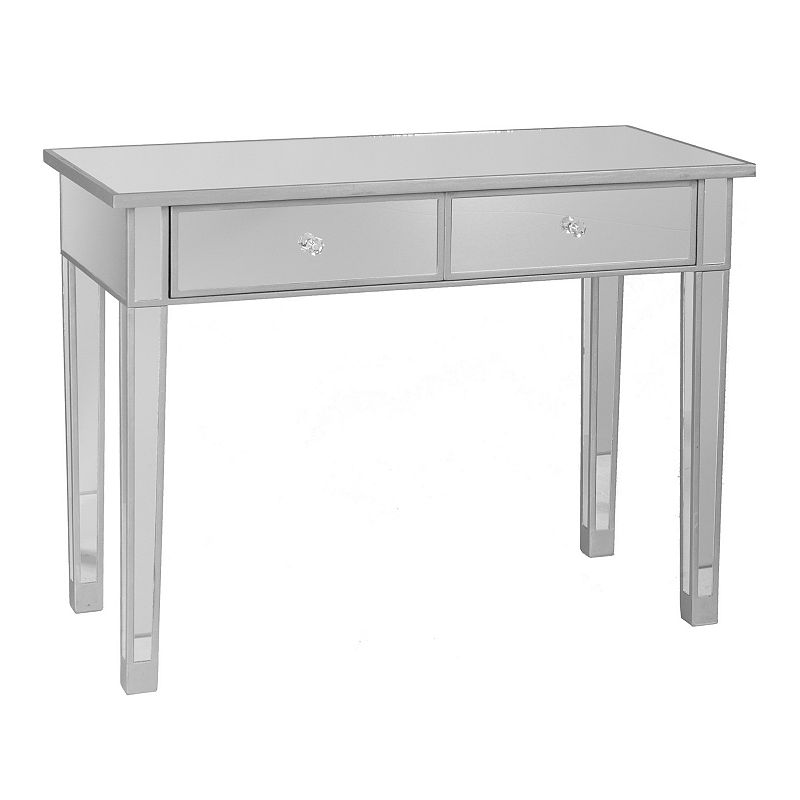 SEI FURNITURE Mirrored 2 Drawer Media Console Table