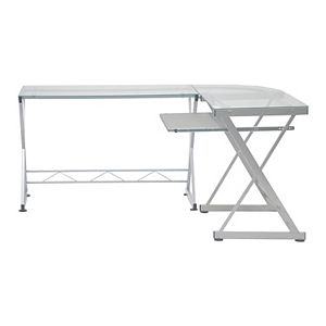 Techni Mobili L Shaped Glass Computer Desk Kohls