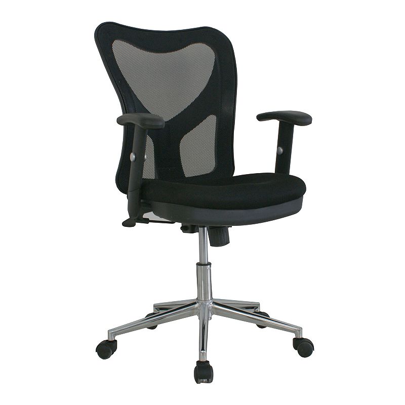 Techni Mobili Ergonomic Mesh Office Chair, Black, Furniture