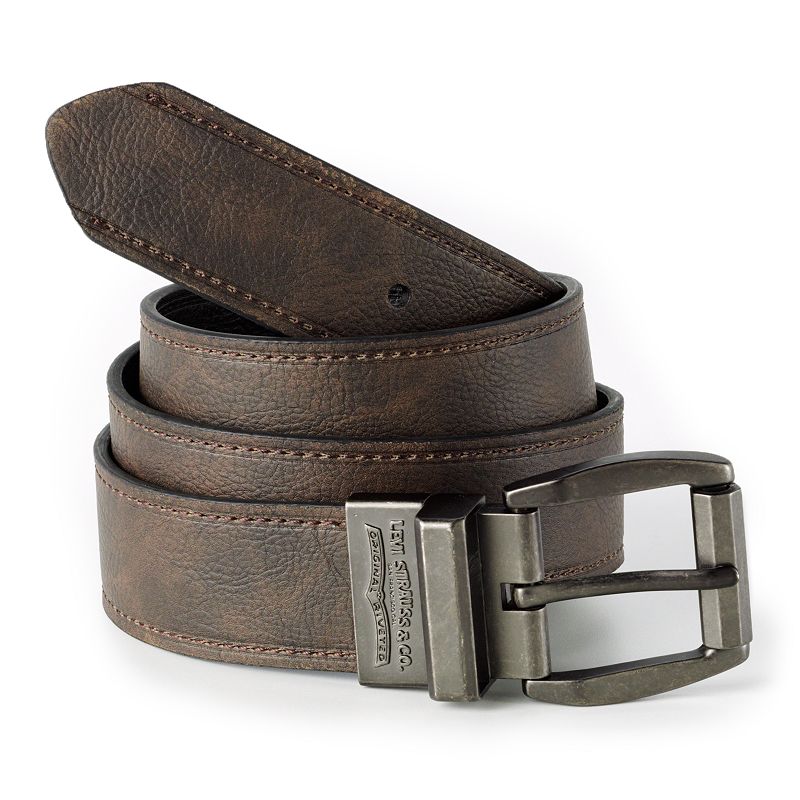 UPC 017149344223 product image for Levi's Reversible Leather Belt, Men's, Size: 34, Brown | upcitemdb.com