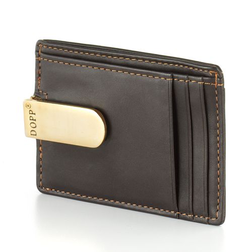 DOPP Leather Front Pocket Money Clip Wallet