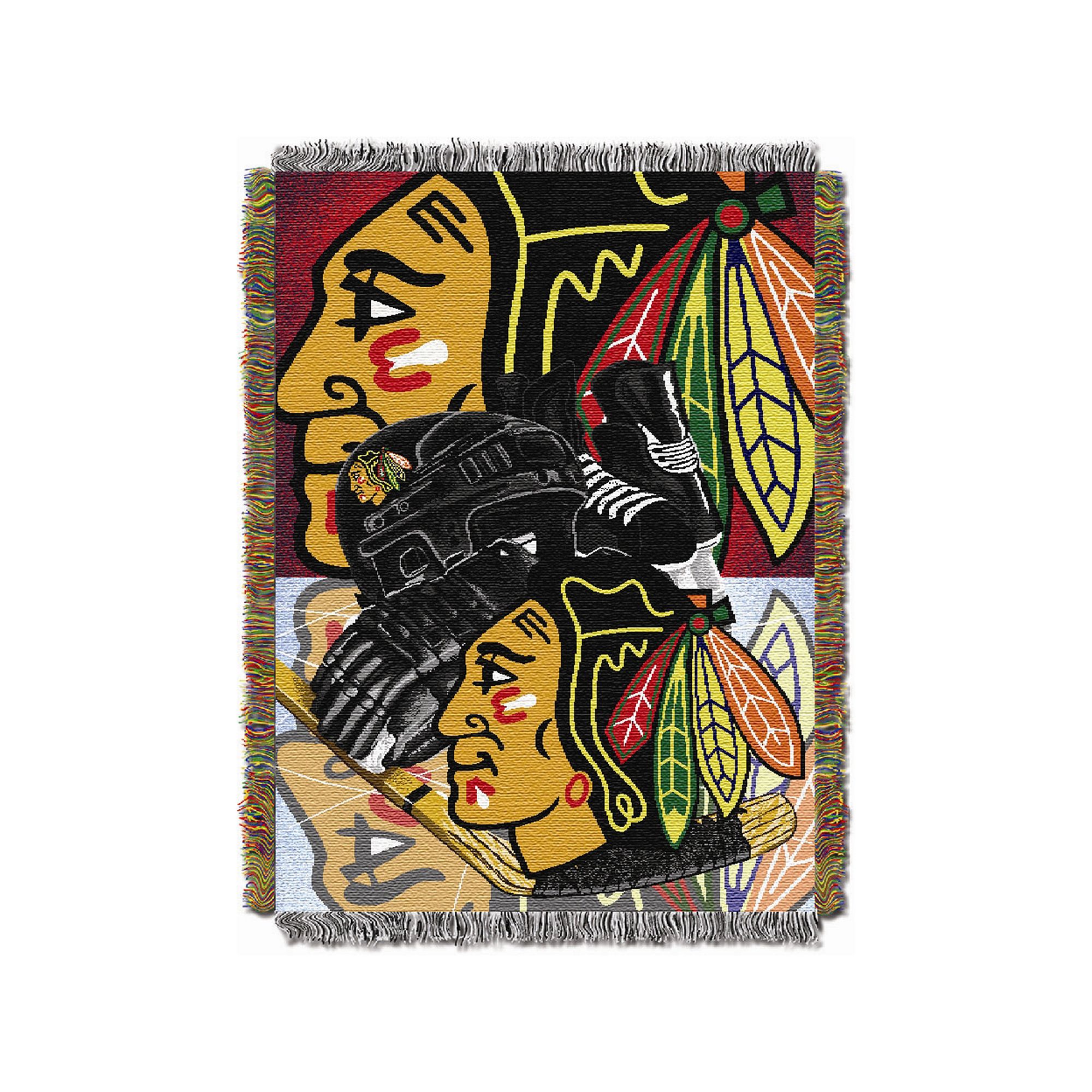 Chicago Blackhawks Home Ice Advantage Throw Blanket, Team