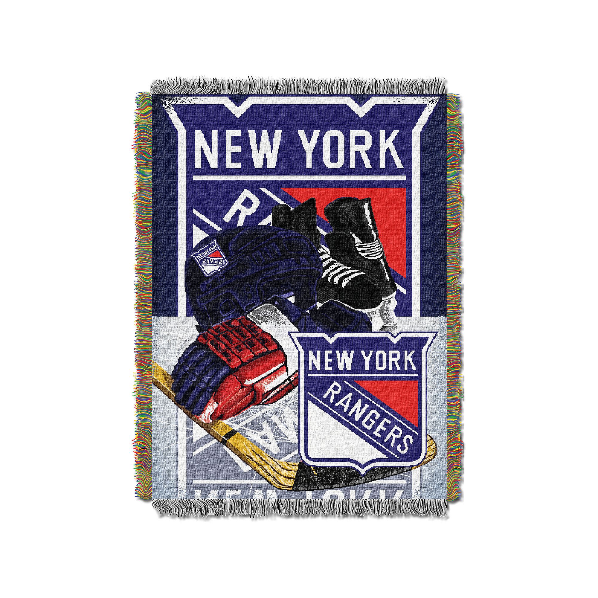 New York Rangers Home Ice Advantage Throw Blanket, Ran Team