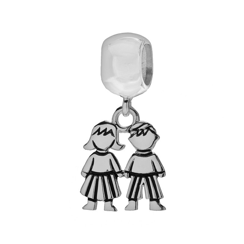 Individuality Beads Sterling Silver Kids Charm, Womens, Grey - 92188587 - Jewelry Celebrate parenthood with this sterling silver cha sku 92188587