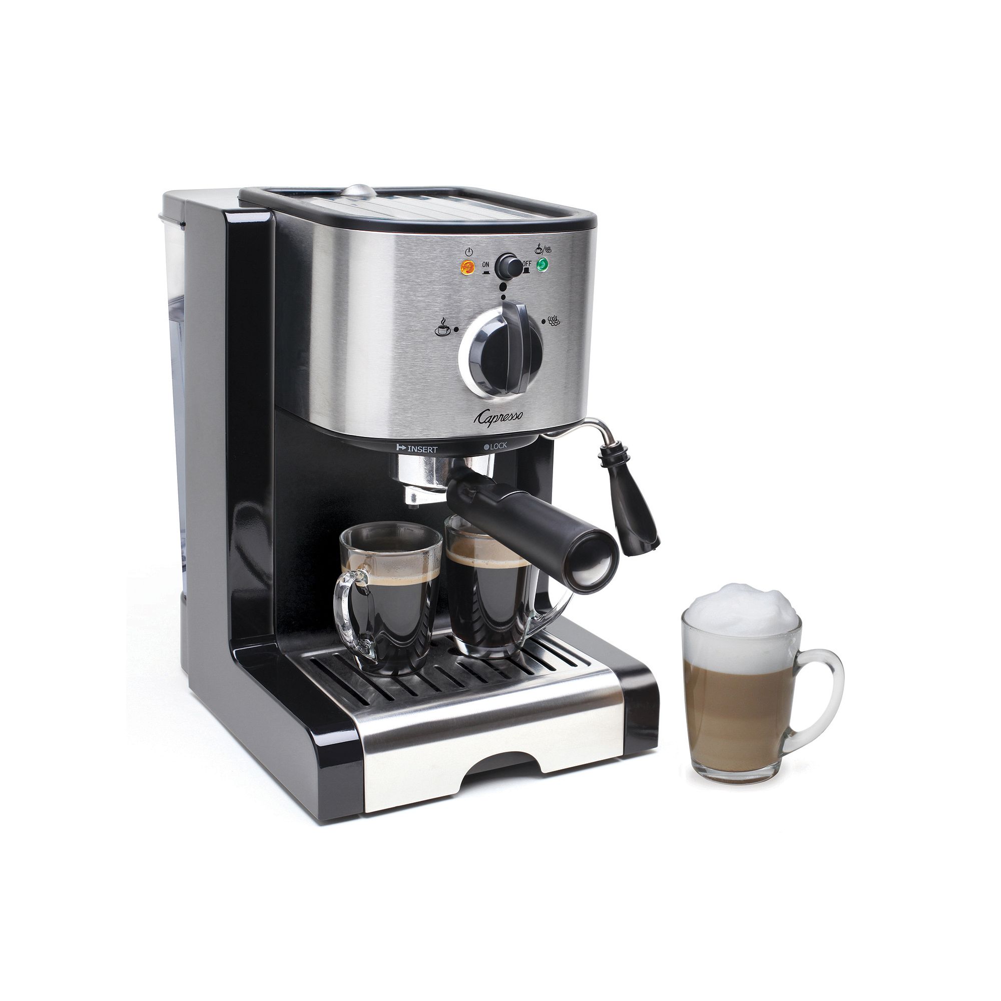 Capresso EC100 Espresso & Cappuccino Machine, Black